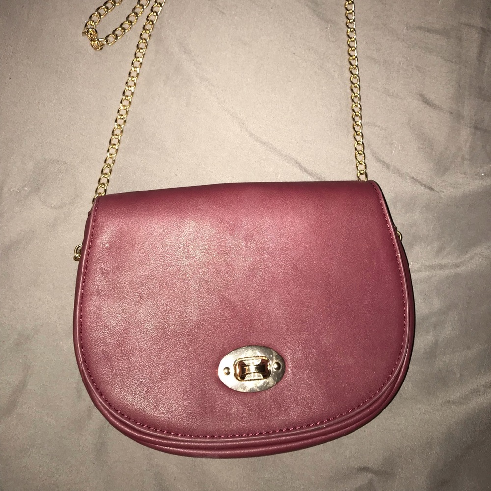 Maroon crossbody bag